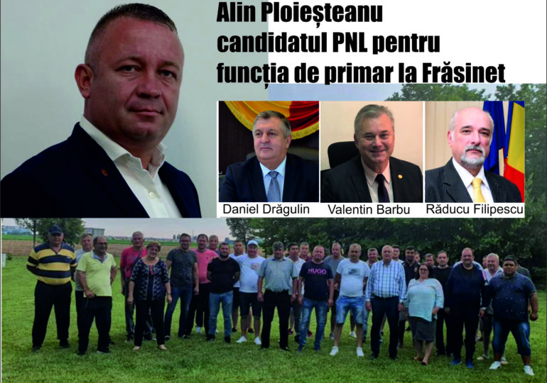 Alin Ploieșteanu candidatul PNL pentru funcția de primar la Frăsinet: Să scăpăm de „Te fac!”