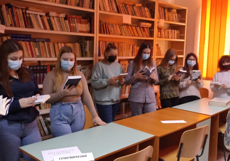 Liceul Pedagogic "Stefan Banulescu" din Calarasi a marcat ZIUA NATIONALA A LECTURII